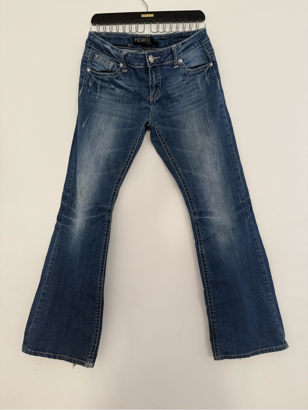 Premier Women's Mid Indigo Flared Jeans
